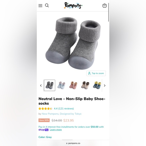 Pompons baby shoes barefoot style soft too wide toe box 3 pairs - Picture 3 of 8